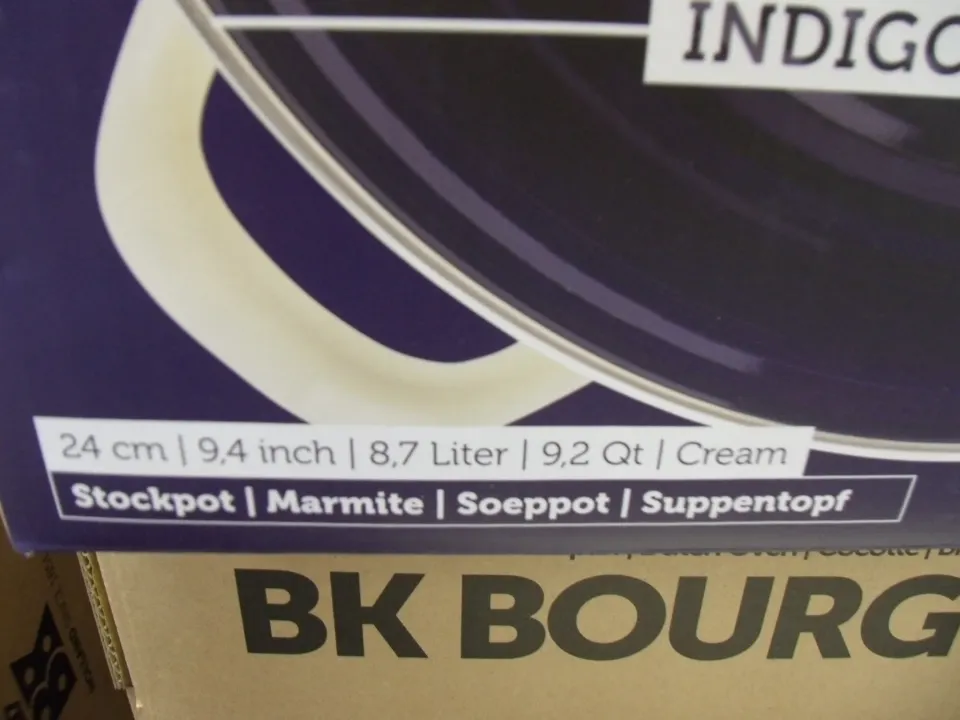 1pc Enamel and Cobalt Cream colour Dutch Oven BKK stockpot - premium brand rrp £89.99.