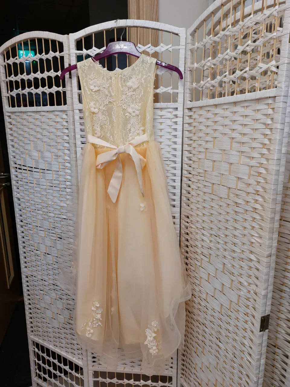 Gold childs prom dress age approx 6 to 10