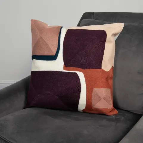 Purple Abstract Boho Cushion Cover RRP - £30