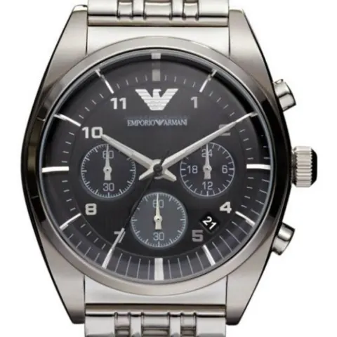 Emporio Armani AR0373 Men's Silver Bracelet Quartz Chronograph WatchÊModel: AR0373.Case: Stainless