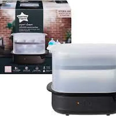 Tommy Tippee super steam advanced electric steriliser . Black