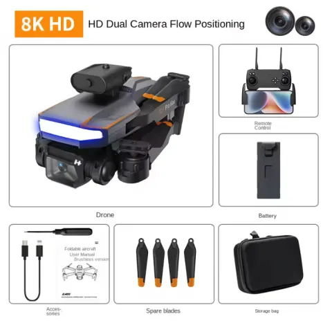Pro Drone 8K GPS HD Photography Camera Optical Flow Positioning Obstacle Avoidance