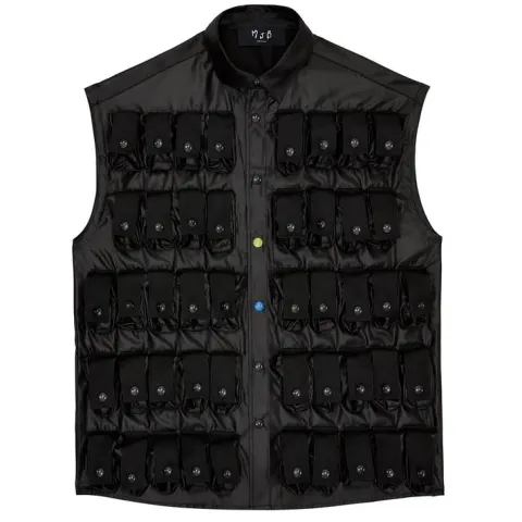 MJB Marc Jaques Burton Lucio Black Hero Amp Vest, Online Price £1135, Size M