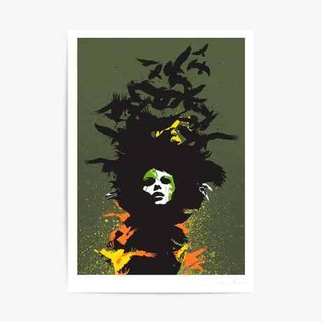 EELUS (b.1979) New version of ‘Raven Haired’ (originally released in 2008) Graffiti/Street/Urban Art