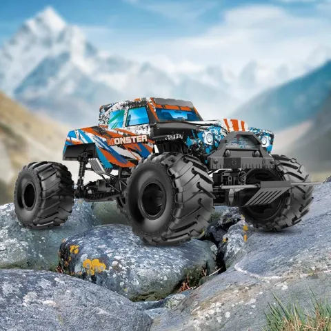 (200/10A) Lot RRP £158. 2x Red5 1:6 Scale RC Rock Monster 4WD Radio Controlled Monster Truck RRP £7