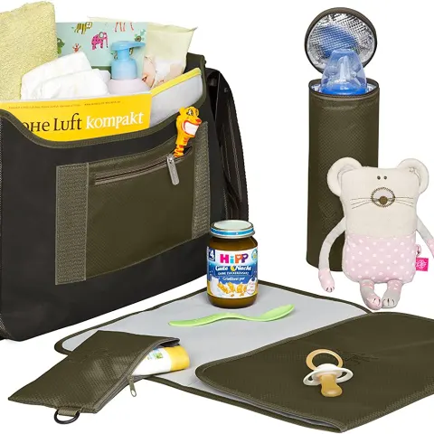 Lassig Olive Messener/Changing bag RRP 49.99