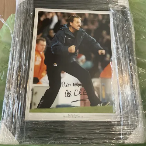 Alan Curbishley Authentic Signed West Ham Manager Framed Photo | COA | Brand New | Ready To Hang