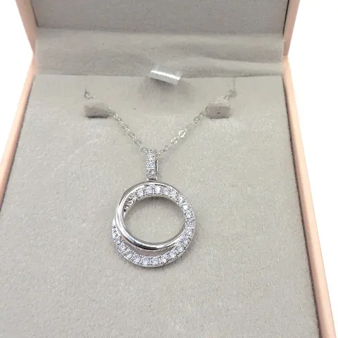Sterling Silver Gemstone Pendant Necklace New With Gift Box