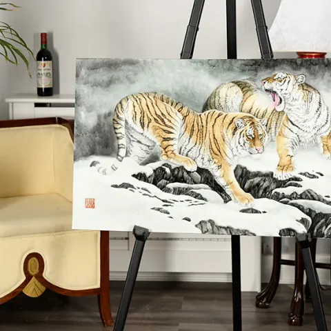 Original Very Fine Detail Painting on Porcelain