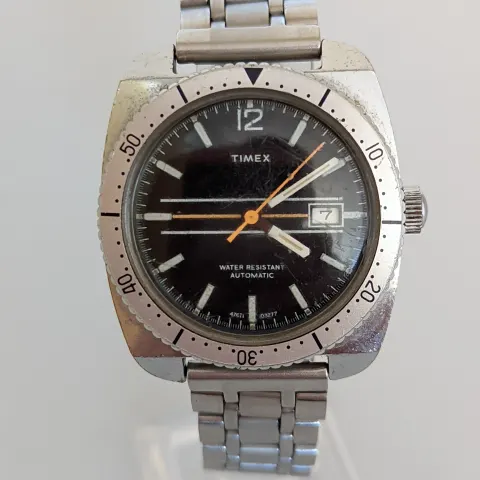 Vintage 1977 Timex Viscount Automatic Dive Watch