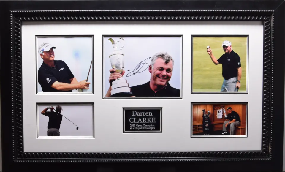 DARREN CLARKE original signature presentation.