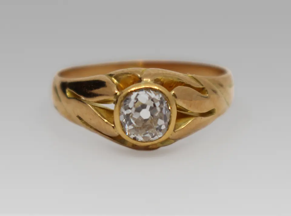Antique Diamond Rose Gold Ring