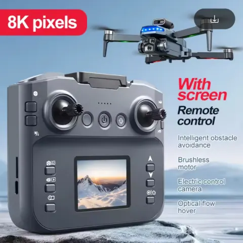 Next-Gen 8K HD Drone With Screen - Advanced Stability, Obstacle Avoidance & Extended Flight Time