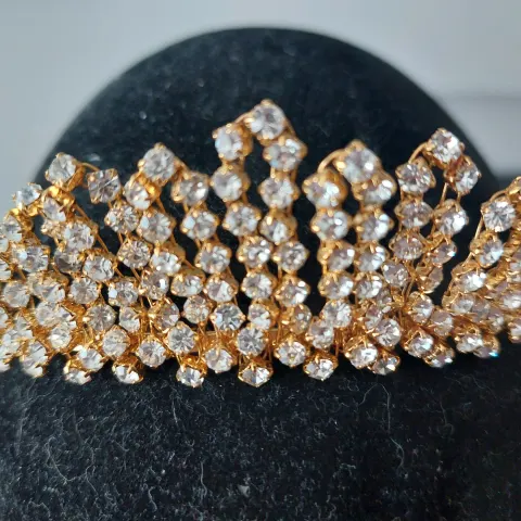 Stunning Wedding Tiara Gold and Crystal