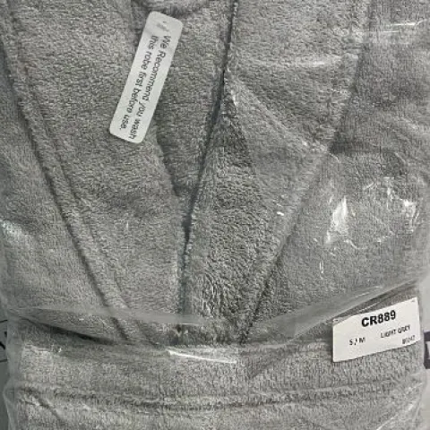 Luxury Bath Robe - Grey - Size S/M
