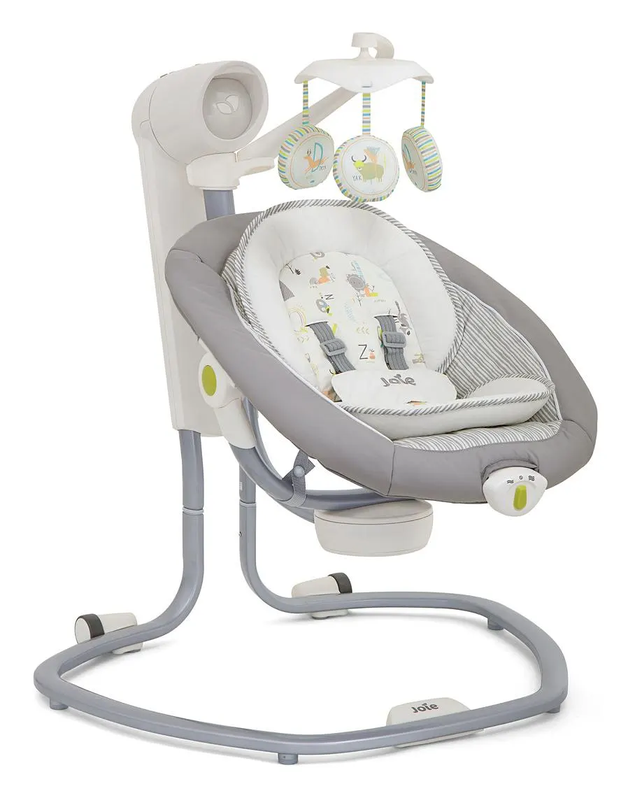 (59/MR1B) RRP £150. Joie Serina Swivel Swing - Natures Alphabet. (91.5x 73x 83cm).