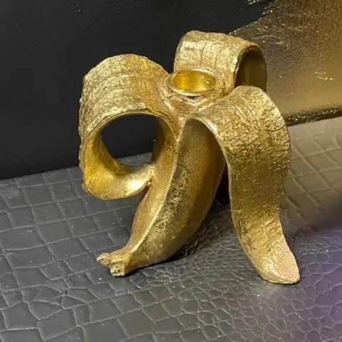 Banana Skin Candle Holder