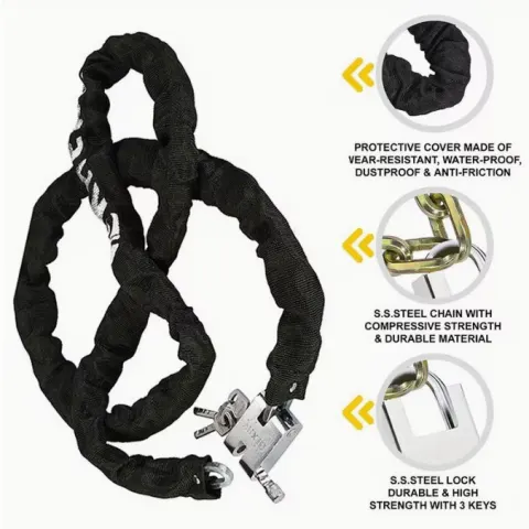 Chain Lock 1.8m Security Motorbike Motorcycle L2c