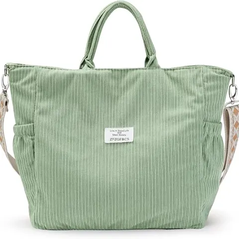 6 x Corduroy Hobo Bag, Adjustable Shoulder Strap L4c sku-4091