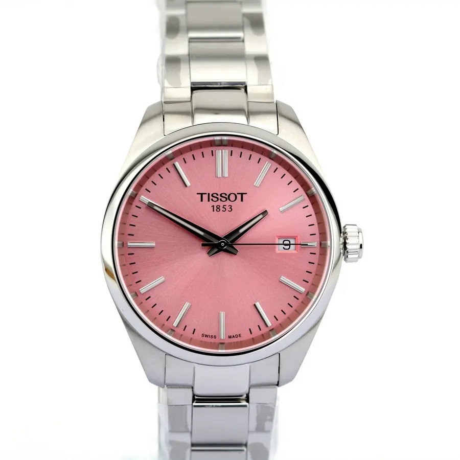 Tissot/PR100 - Pink Dial - Lady's Steel Wristwatch