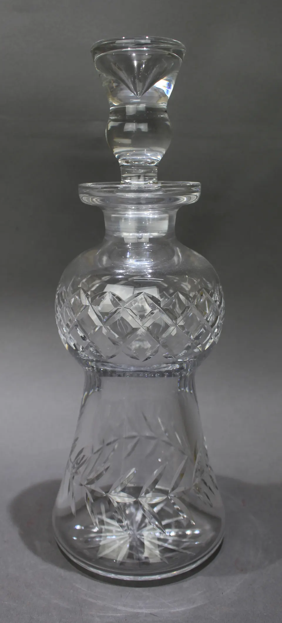 Vintage Bell Shaped Crystal Decanter