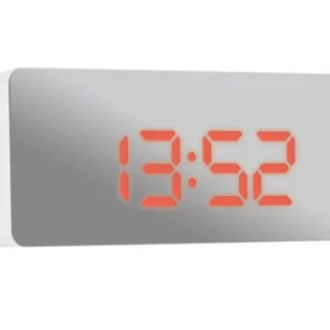 Jones Clocks Reflect Digital Alarm Clock in White RRP 21.99