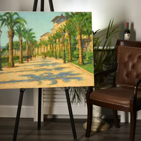 Original Painting by John Mackie  "A Walk into Parma"