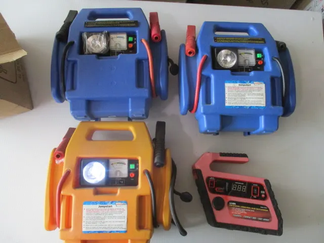 assorted compressor chargers as pitured , some LED light comes on , others unchecked untested