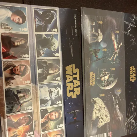 Two Sets of Star Wars Stamps