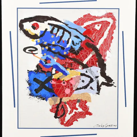 Chris Gonson Original Mixed Media on Canvas