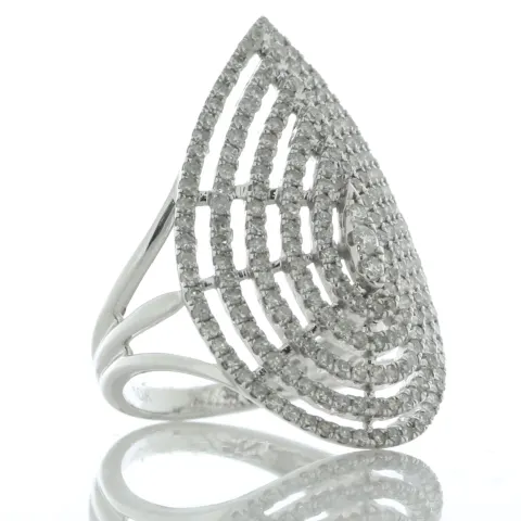 10ct Gold Ladies Dress Diamond Ring 1.50 Carats