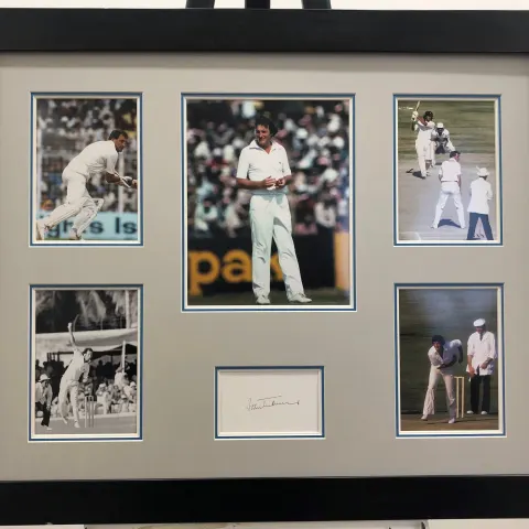 JOHN EMBUREY framed original signature presentation.