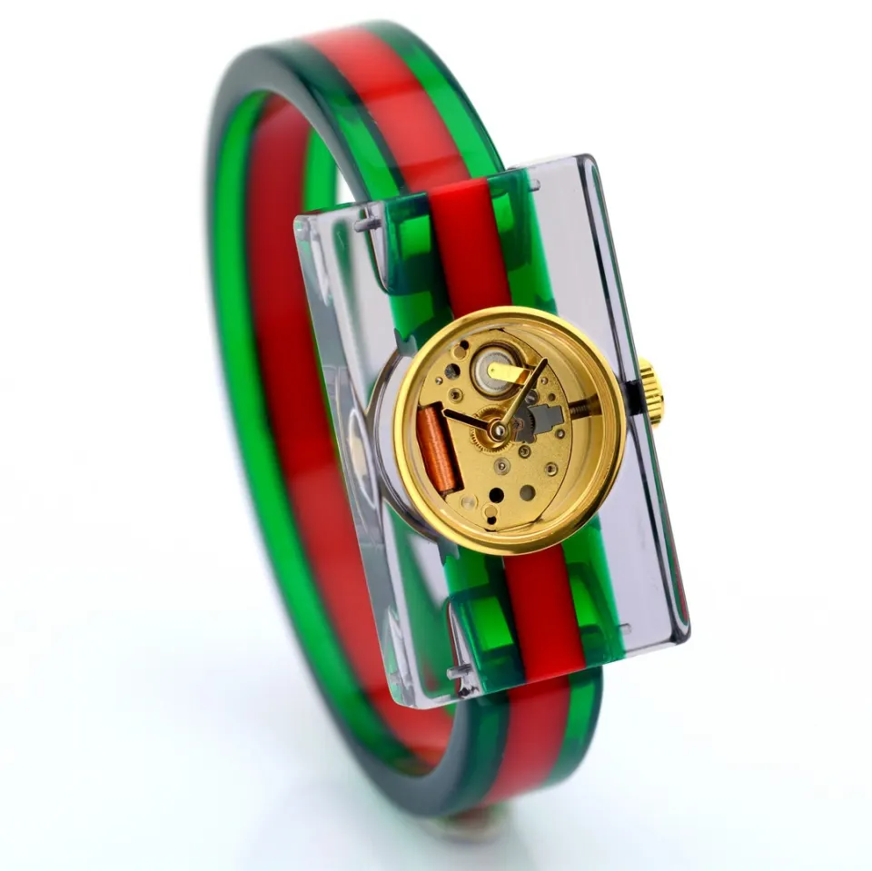 Gucci/Unworn Web Skeleton Resin Watch 143.5 - Lady's Steel Wristwatch