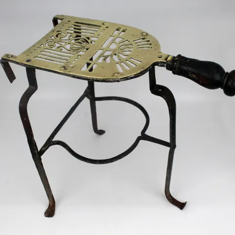 Antique Brass & Iron Footman Trivet