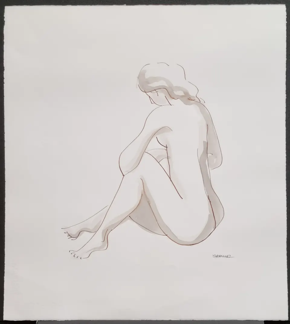 Marsha Hammel Original Ink Sketch