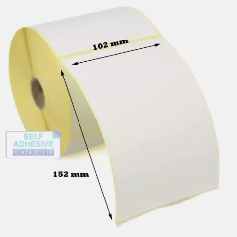 5 x Rolls Of 102 X 152mm Thermal Roll Labels - 1000 ea roll
