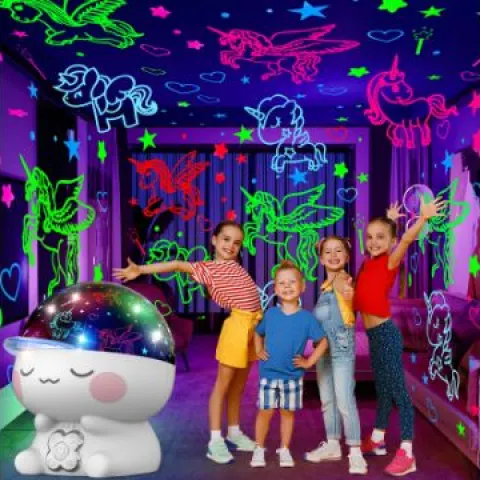 8 x Unicorn Night Light Projector for Girls RRP £24.99 ea L17