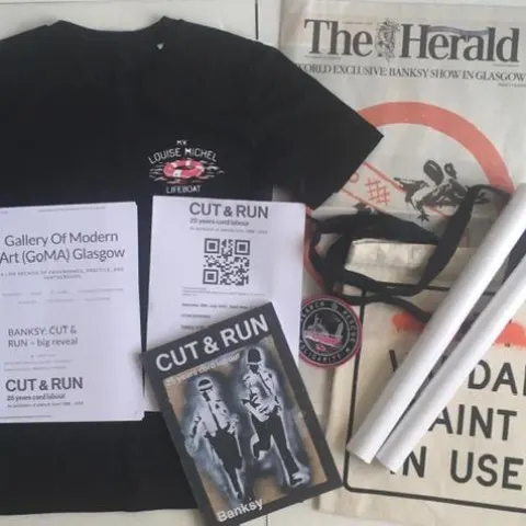 Banksy (b.1974) Authorised ‘Cut & Run - 25 Years Card labour’, Exhibition, Glasgow GOMA 2023, Ist Ed