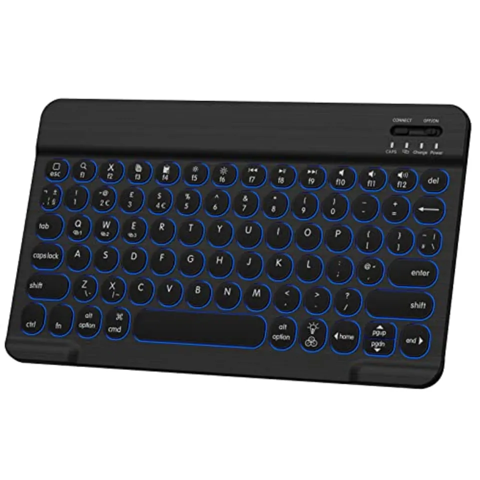 Bluetooth Keyboard,7-Color Backlit Multi-Device L4a