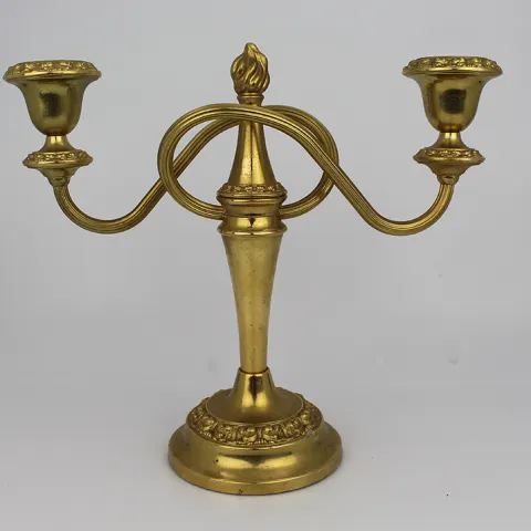 Vintage Gold Plated Candelabra