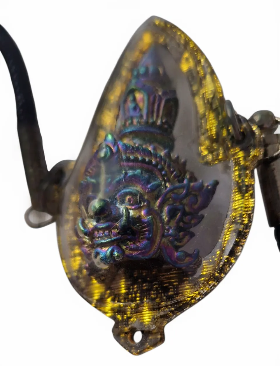 Stunning Iridescent Pendant Necklace Buddha