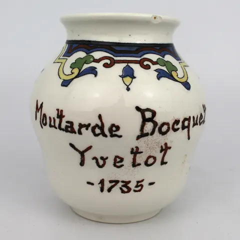 Moutarde Bocquet Mustard Pot Vase