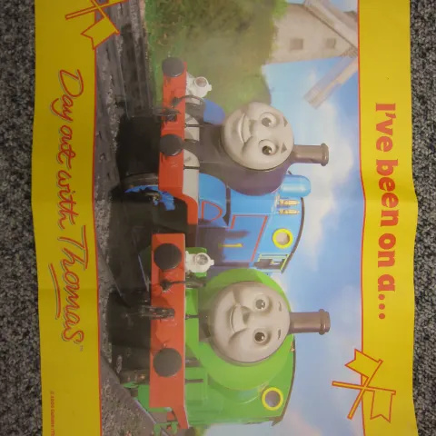 2000pcs Thomas the tank engine flag official liscensed product