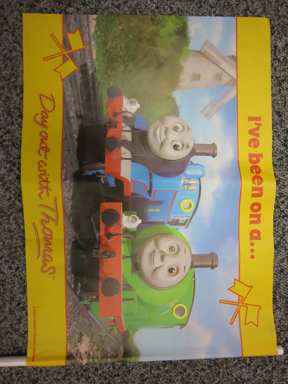 2000pcs Thomas the tank engine flag official liscensed product