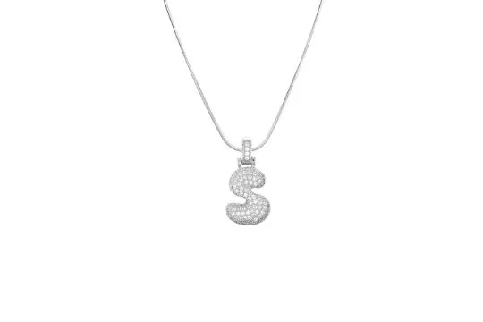 10 x Bubble Letter Necklace.Balloon Name Initial RRP £16.99 ea. Lb1a