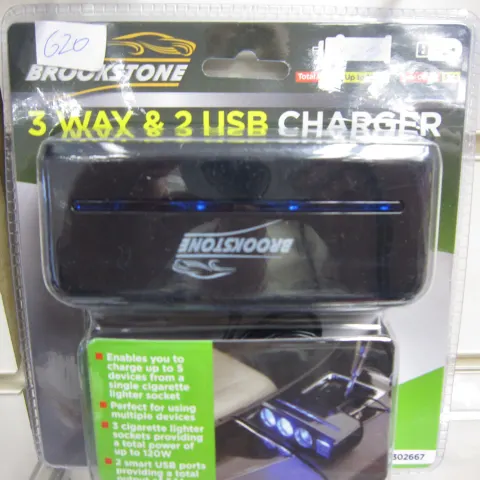 100pcs USB and 3 way charger unit