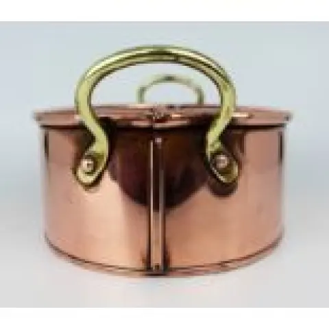 Antique Georgian Two Handled Copper Pot Planter