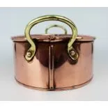 Antique Georgian Two Handled Copper Pot Planter