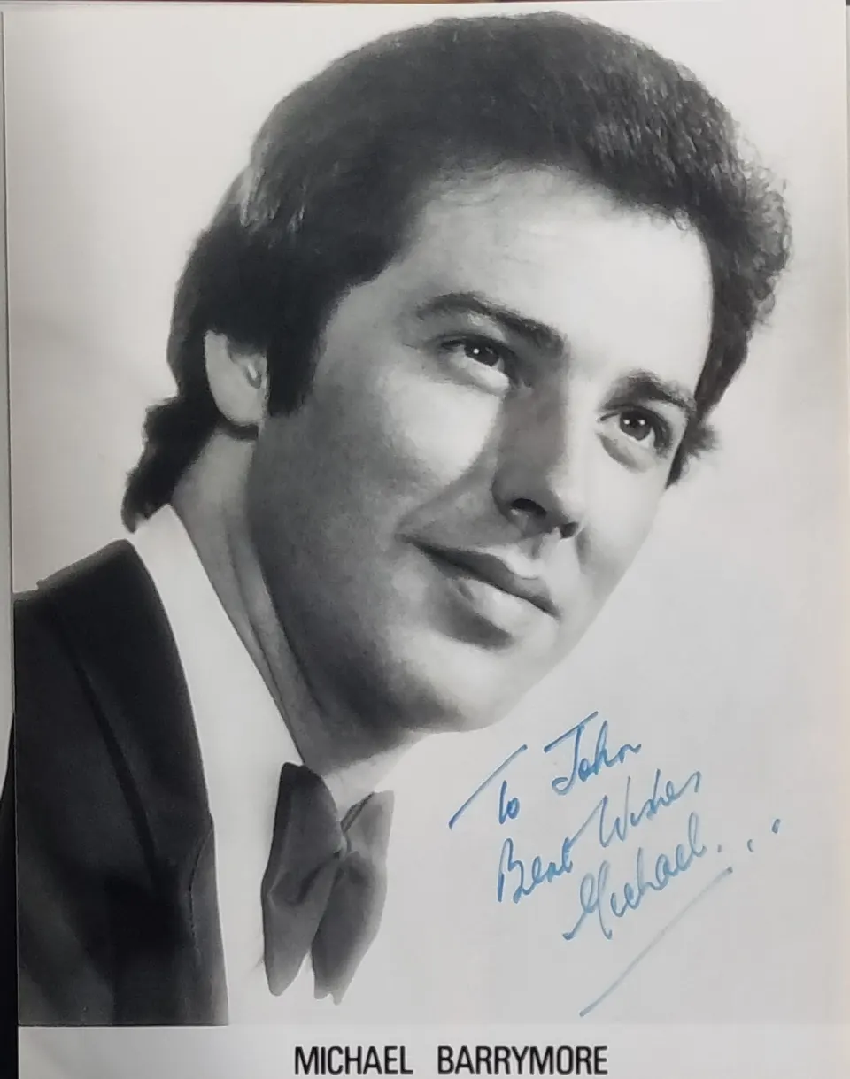 Michael Barrymore Original Signature