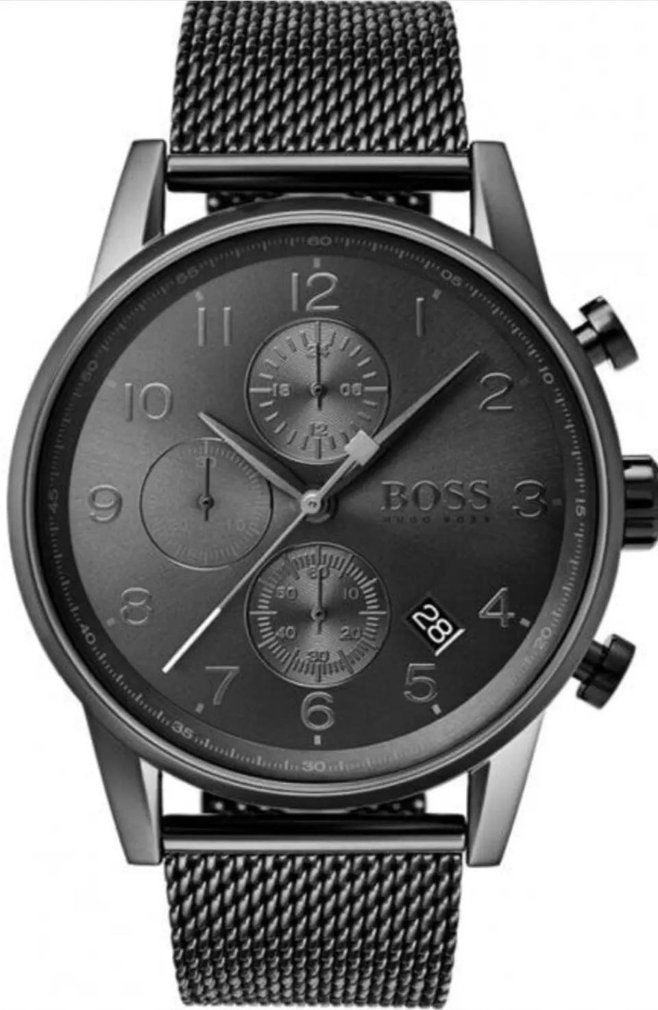 HUGO BOSS HB 1513674 Mens Gunmetal Navigator Watch